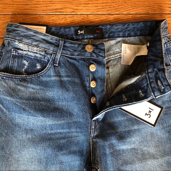 3x1 Higher Ground Gusset Crop Flare Vasto Jeans 28 - Picture 3 of 8